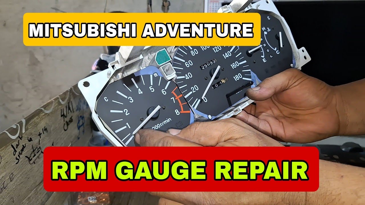 Mitsubishi adventure, Rpm gauge  problem? Paano ito aayusin?