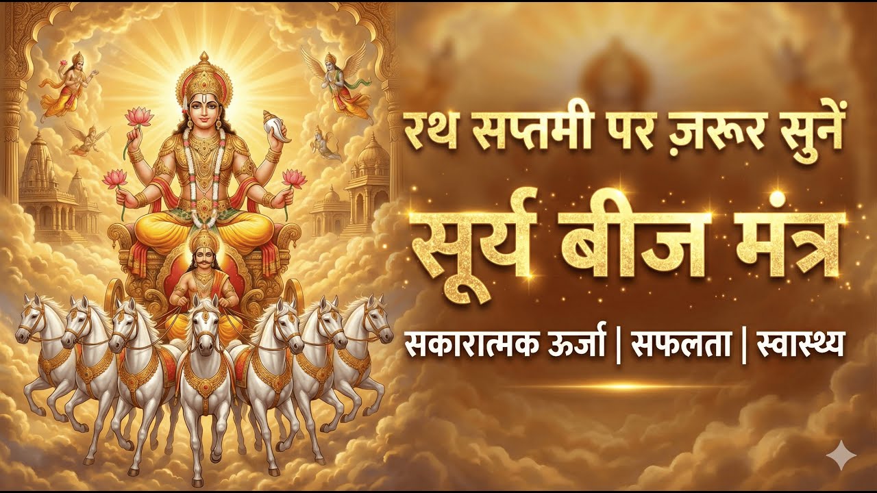 रथ सप्तमी पर सुने सूर्य बीज मंत्र 108 बार | Rath Saptami 2026 | Surya Beej Mantra 108 Times