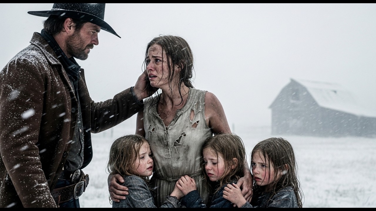 A Widowed Cowboy Prayed for a Wife — She Came with Two Daughters and a Secret