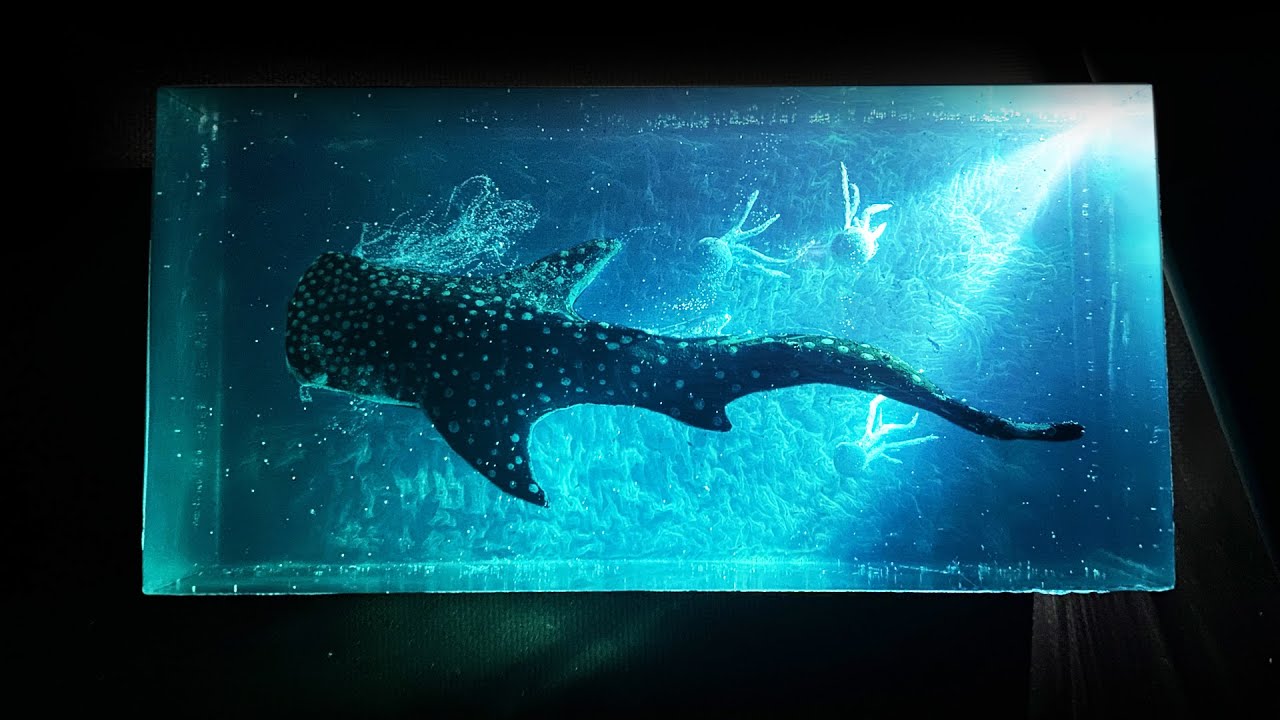 How to Make Whale Shark Diorama | Resin Art | Polymer Clay