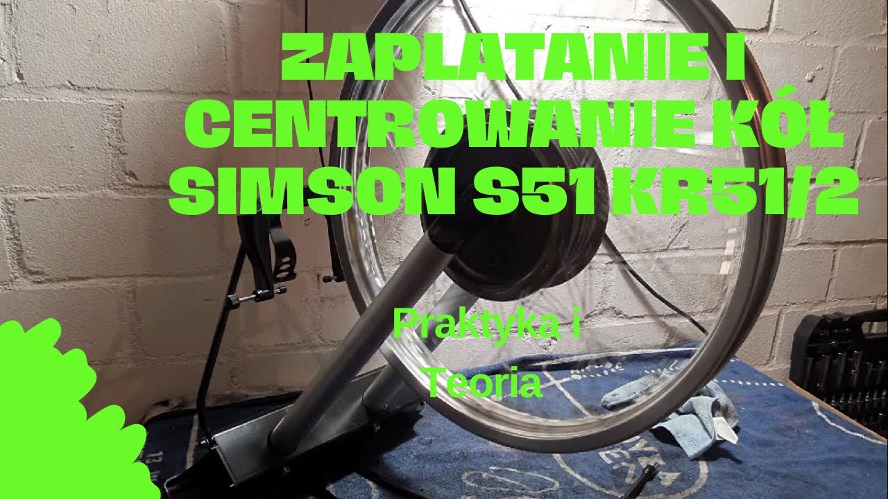 Simson S51 Kr51 Zaplatanie i centrowanie kół.