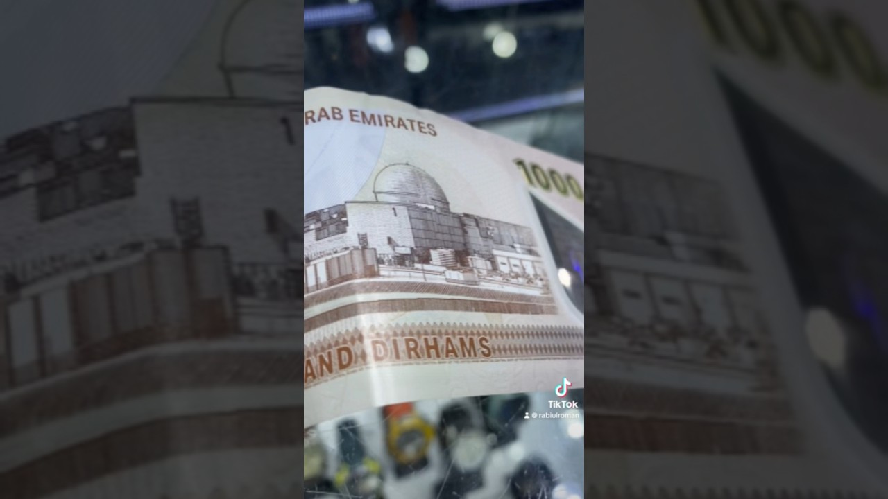 New plastic 1000 Dirham Note Dubai UAE 🇦🇪 #dubai #uae