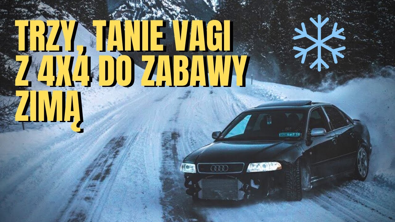 Trzy tanie VAG'i z napędem 4x4 i mocą 200KM do zabawy zimą