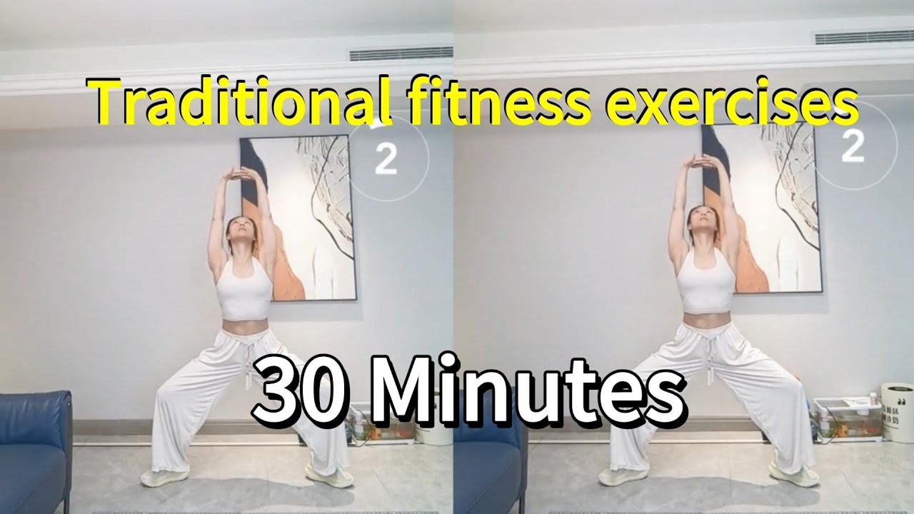Traditional Chinese fitness exercises! Fast weight loss and full-body shaping!