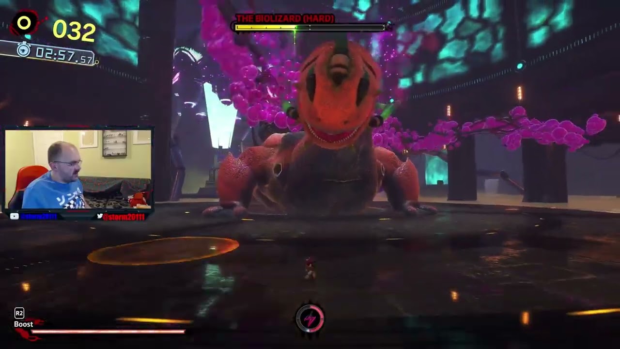 Sonic x Shadow Generations Битва с боссом Биолизардом (сложный уровень)