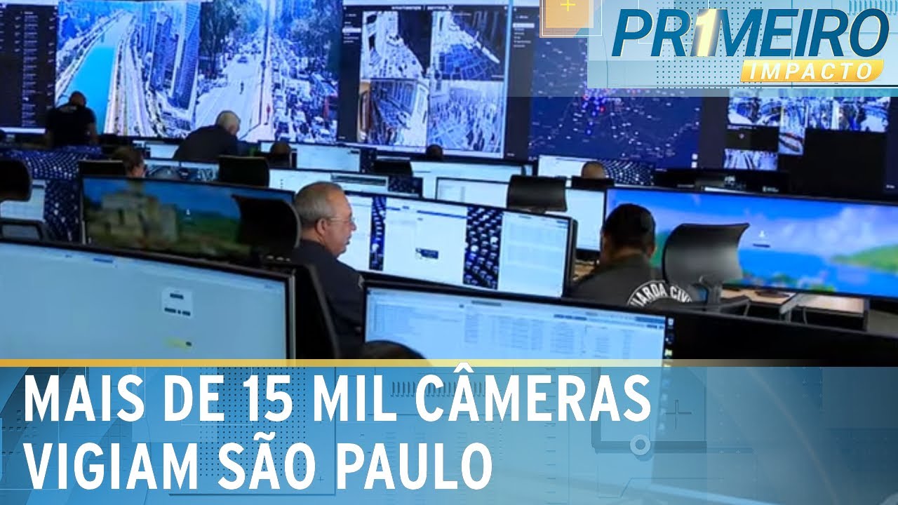 Sistema tem mais de 15 mil câmeras e IA para segurança em São Paulo | Primeiro Impacto (27/08/24)