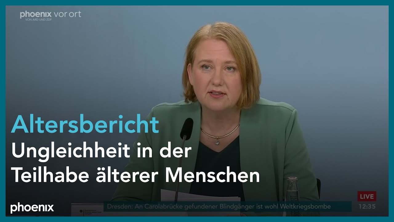 9. Altersbericht: Familienministerin Lisa Paus (B'90/Grüne) zur Lage der älteren Generation