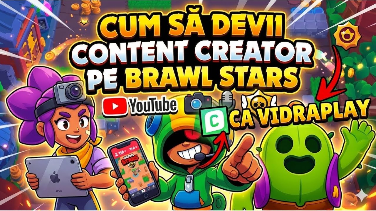 CUM SĂ DEVII CONTENT CREATOR PE BRAWL STARS! (tutorial simplu și rapid) 