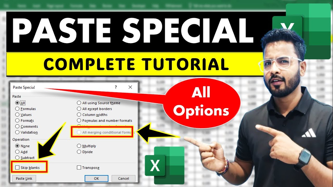 Paste Special in Excel Complete Tutorial | Excel Tutorial Paste Special | Microsoft Excel