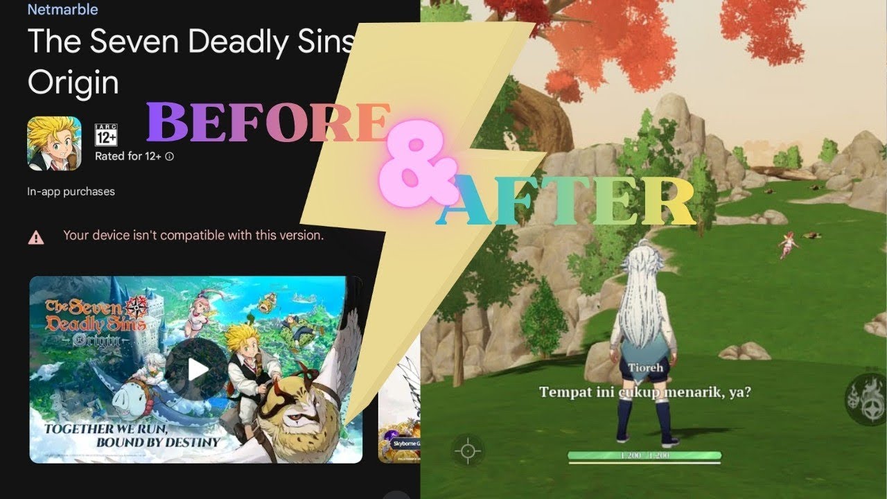 TUTORIAL FIX 7DDS ORIGIN PADA PERANGKAT YANG TIDAK KOMPATIBEL #thesevendeadlysinsorigin #meliodas 