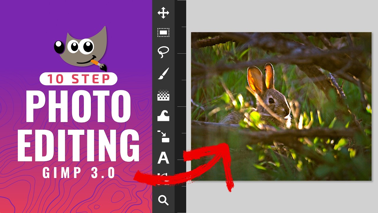 Изучите редактирование фотографий в GIMP 3.0 для начинающих за 25 минут