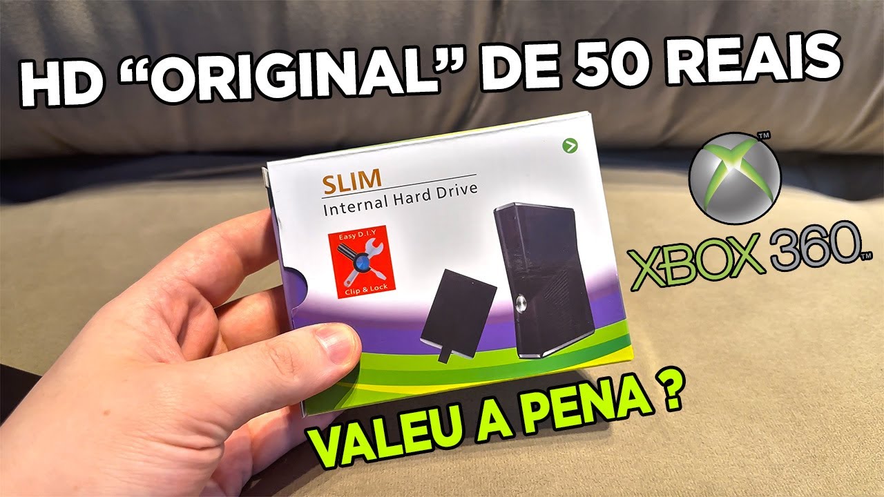 HD INTERNO PARALELO DE 50 REAIS NO MEU XBOX 360 - SERÁ QUE ELE RODOU O JOGO CLÁSSICO 