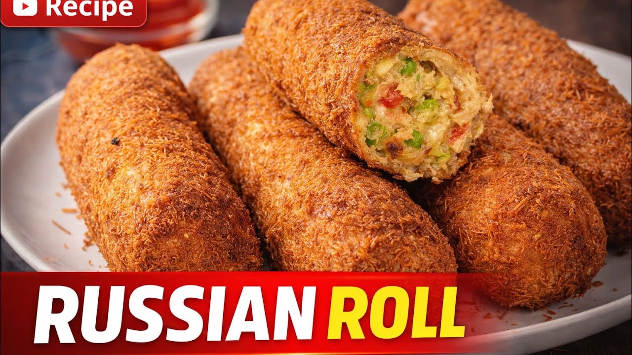 Chicken Russian Rolls | Quick & Tasty Iftar Special