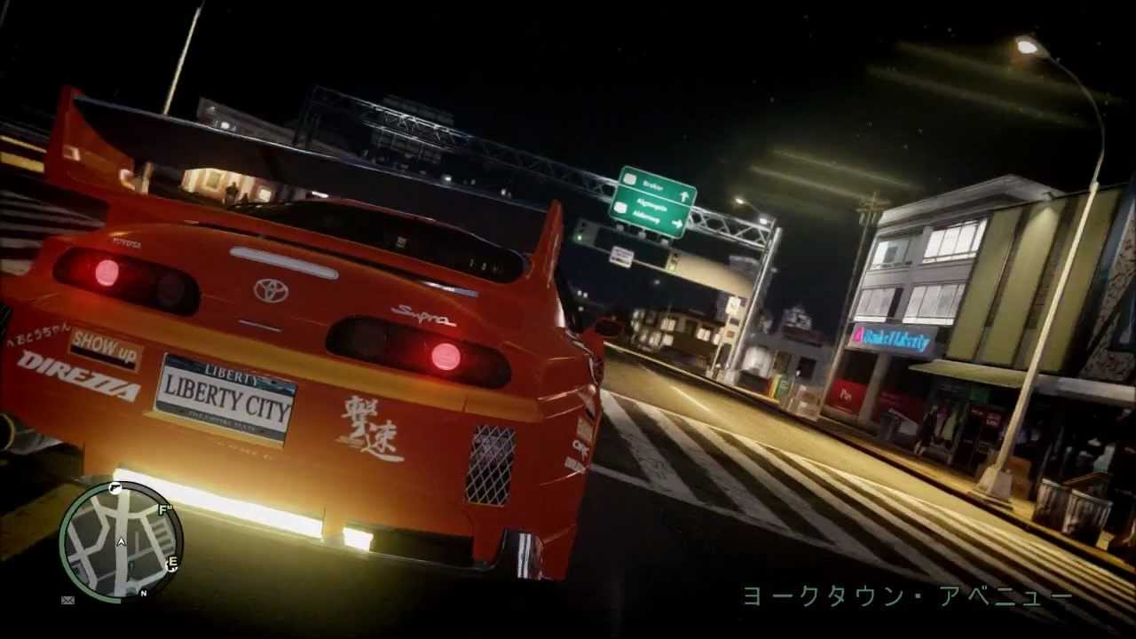 GTAIV 1.0.7.0 ENB Graphic Mod & Toyota Supra MK4 Tunable