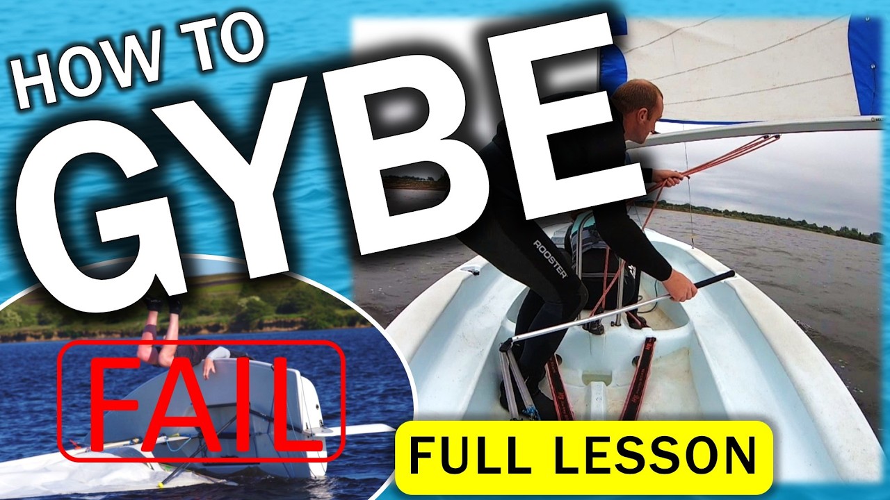 How to gybe a dinghy, how to gybe sailing, laser gybe, ilca gybe