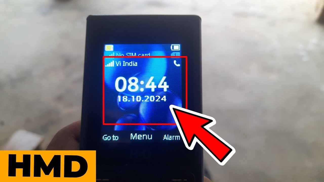 How To Show Date & Time in Home Screen All HMD Keypad Mobile Phone