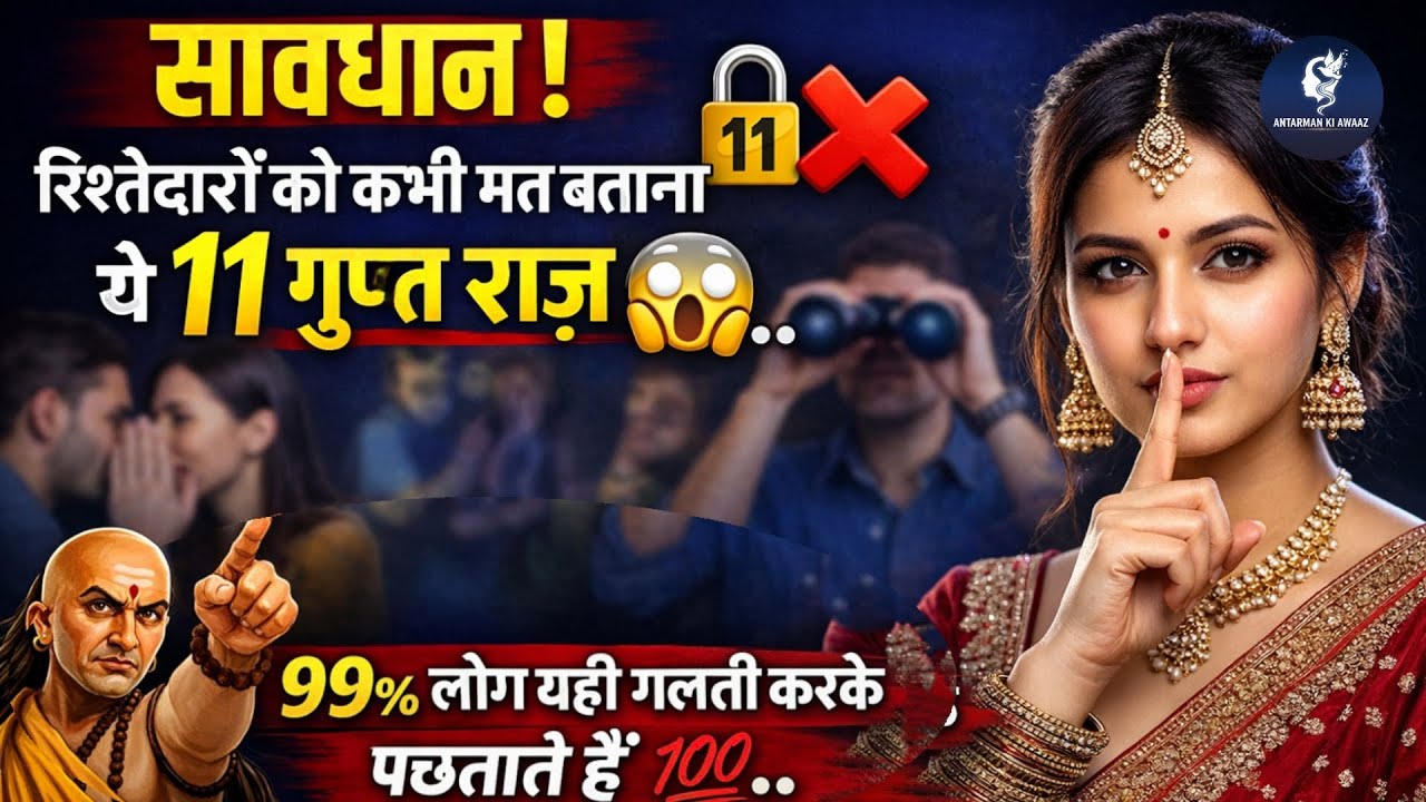 बहुत पछताओगे !😱अगर ये 11 बातें किसी को भी बताई |chanakya niti | hindi story | motivation#chankyaniti
