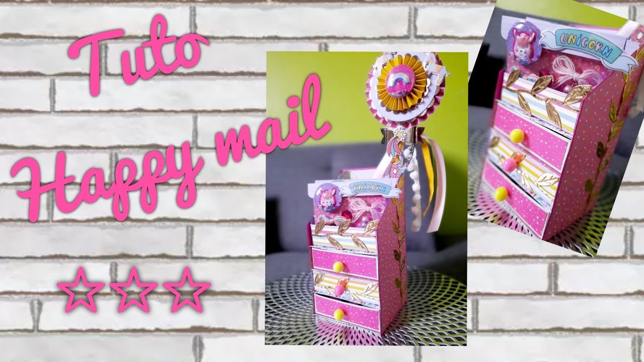 HAPPY MAIL A TIROIRS | Présentation et tuto | Chat Scrap |
