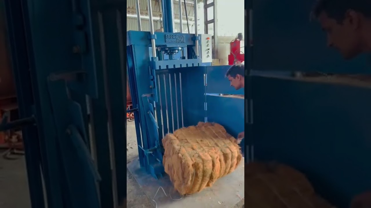 Coco Fibre Baling Machine