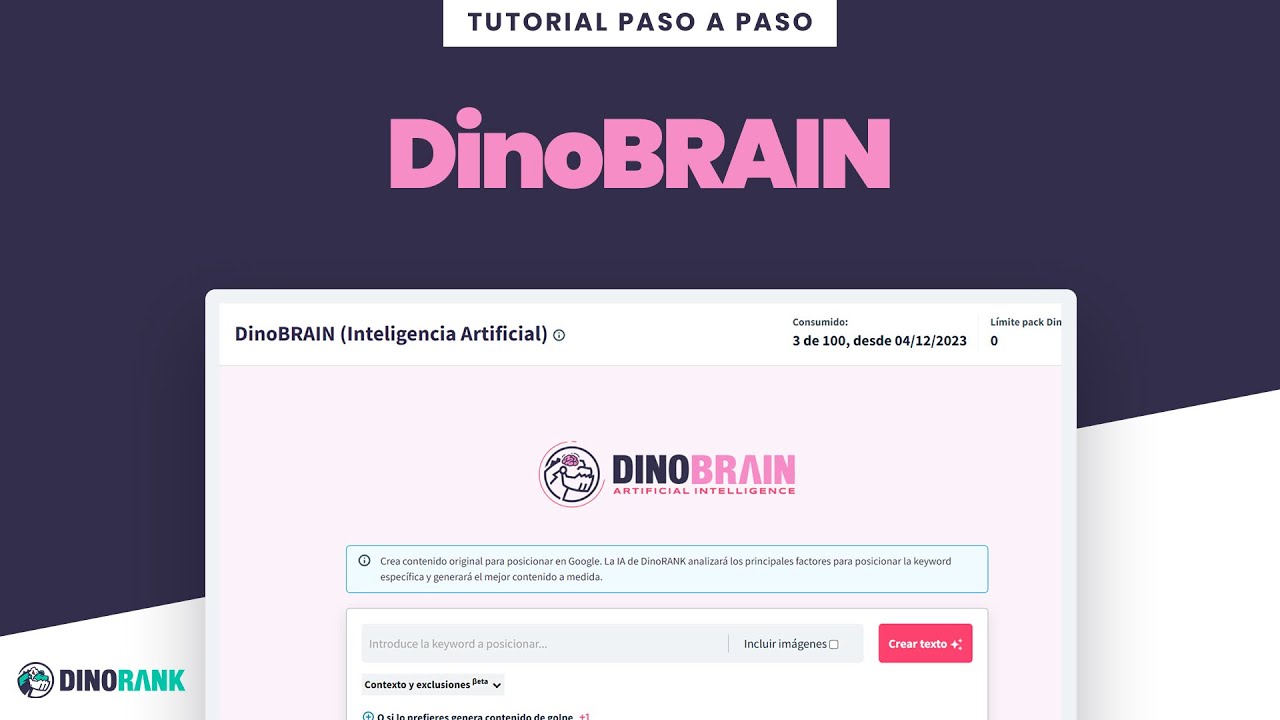 DinoRANK tutorial español - DinoBRAIN