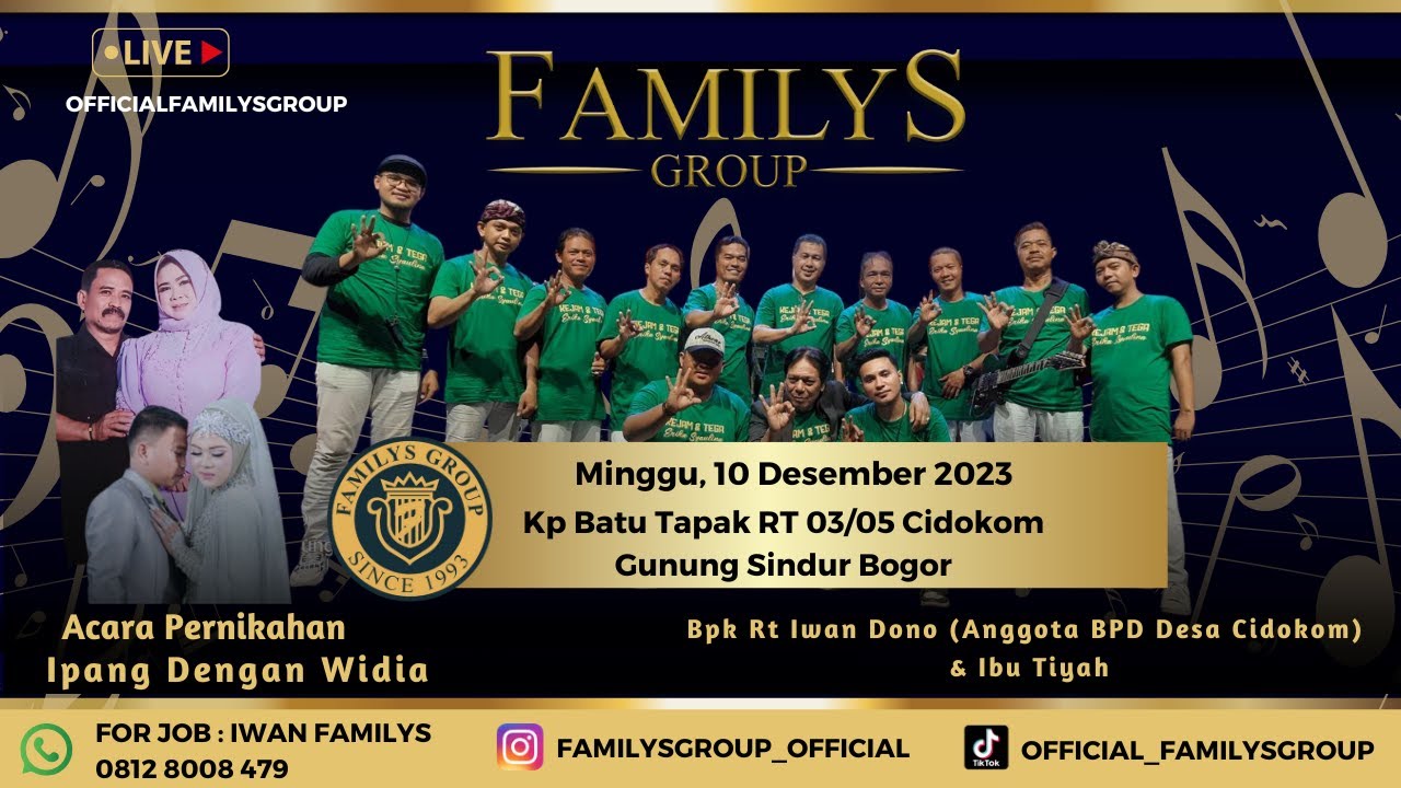 LiveStream Familys Group Edisi Kp Batu Tapak Cidokom Gng Sindur Bogor Minggu 10 Desember 2023(MALAM)