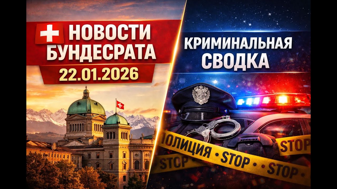 Новости Бундесрата, Швейцария —22 января 2026 года. Криминальная хроника#новости #news