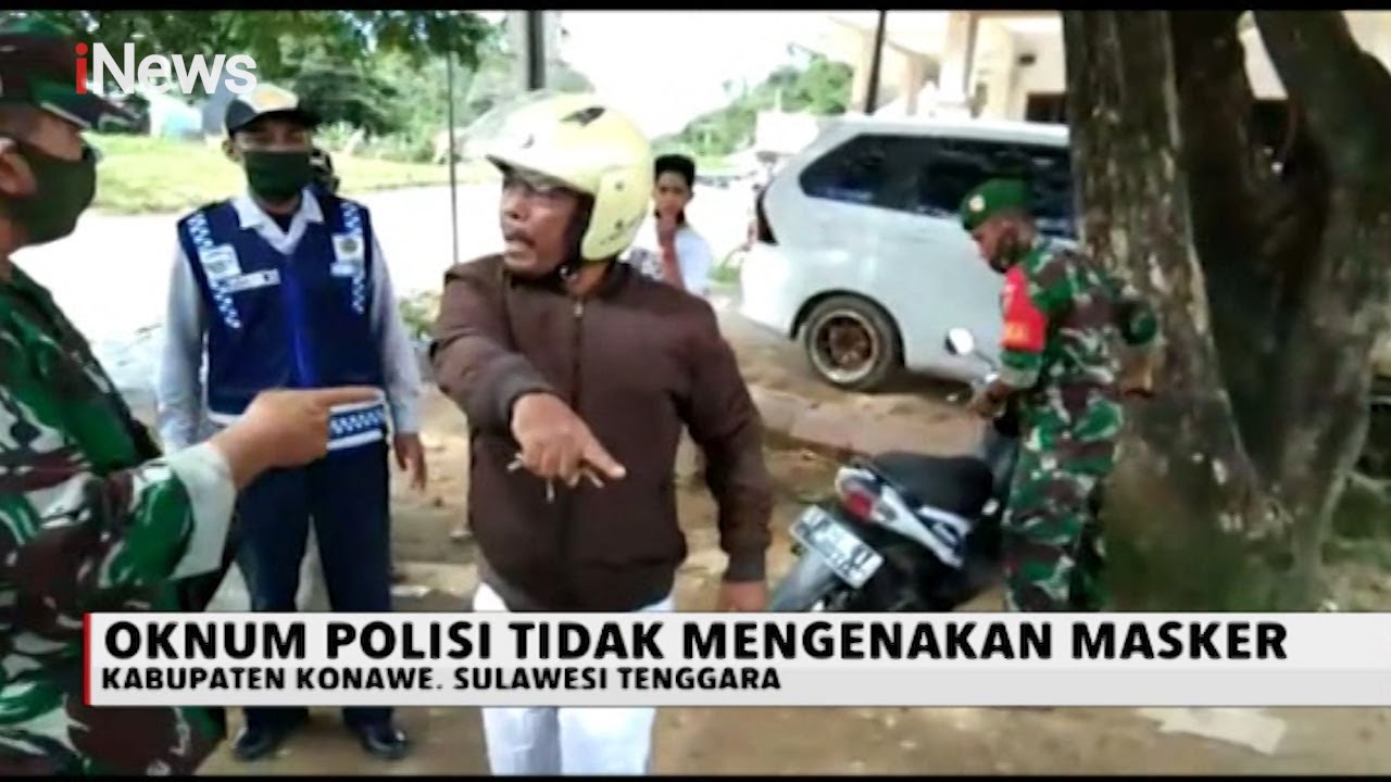 Tidak Gunakan Masker, Oknum Polisi ini Melawan saat Ditegur Gugus Tugas - iNews Sore 21/05