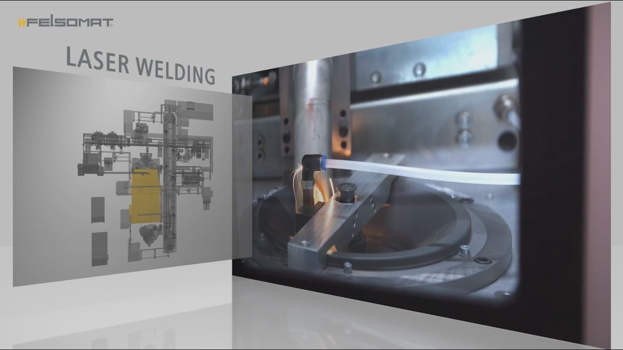 Felsomat Laser Welding line of a gear & coupling ring