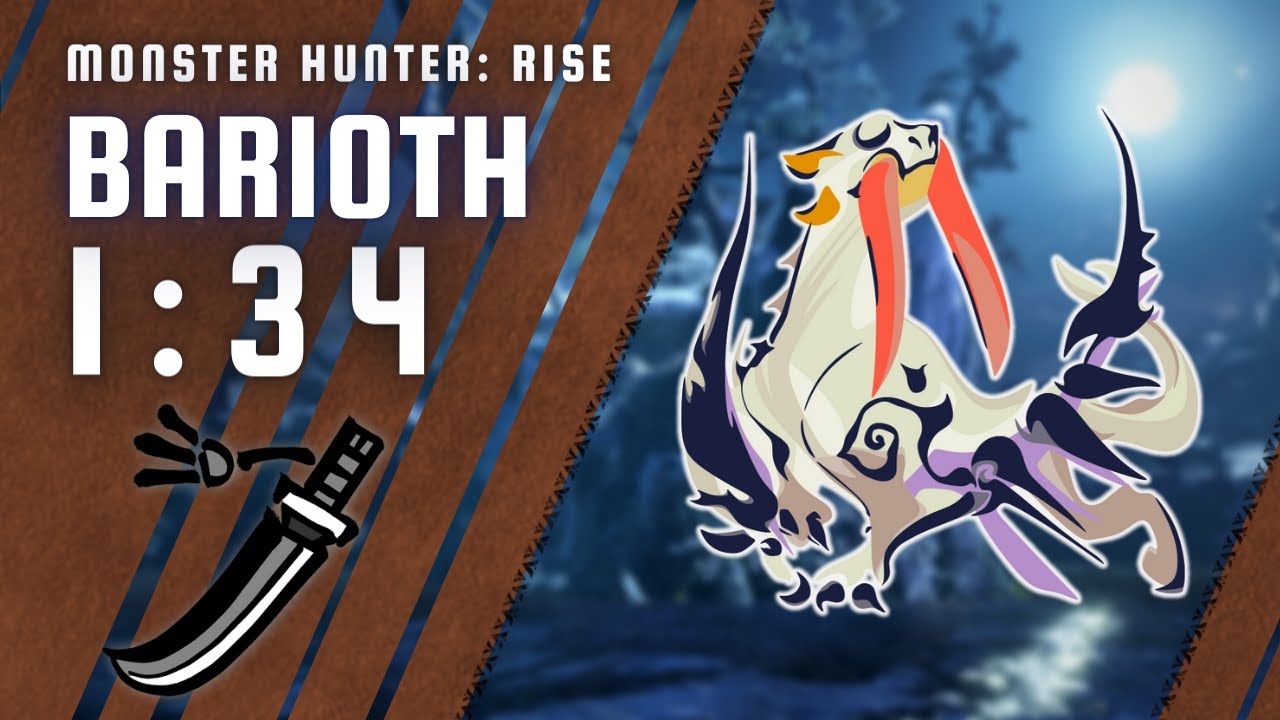 MH: Rise (PC) | Barioth | LS Solo | 01'34''38