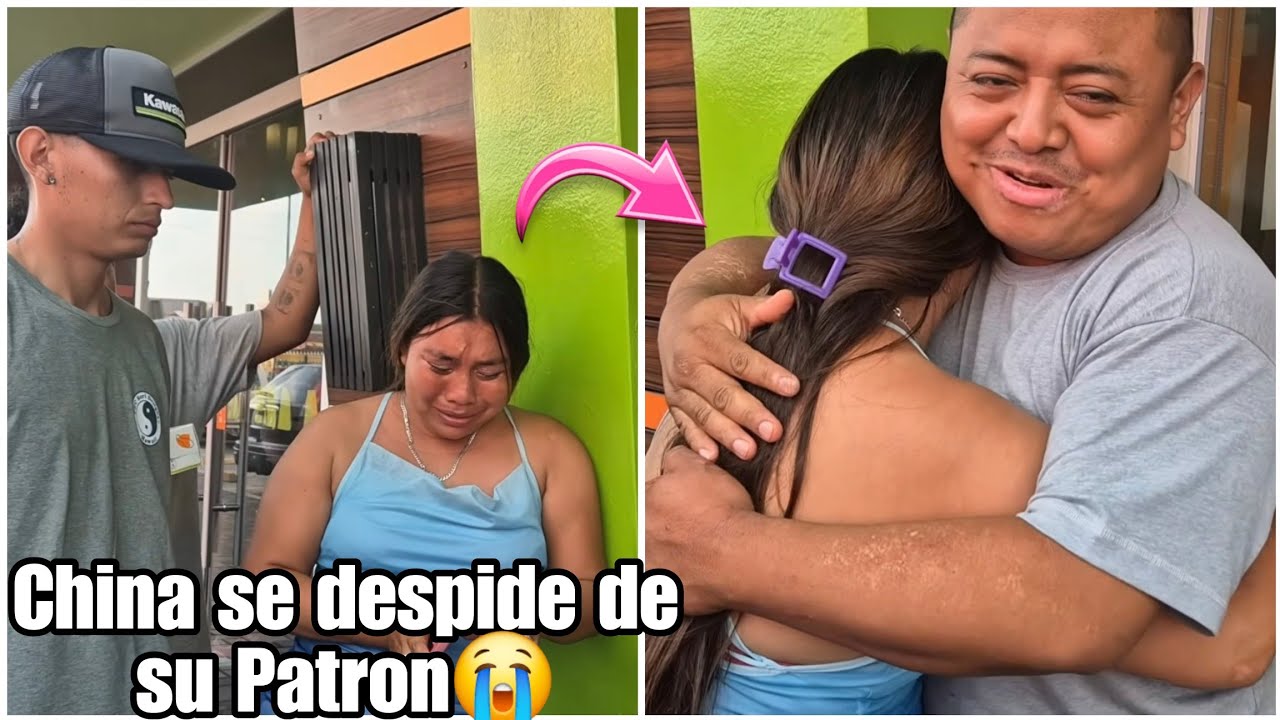 China con un fuerte abrazo se Despide de Romario|Rompió en llanto en su último video😭