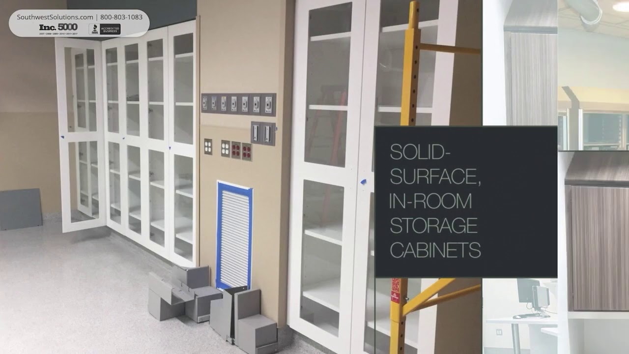 Surgical Sterile Core Storage | Stainless Steel Modular Walls | RFID Medical Device Smart Cabinets