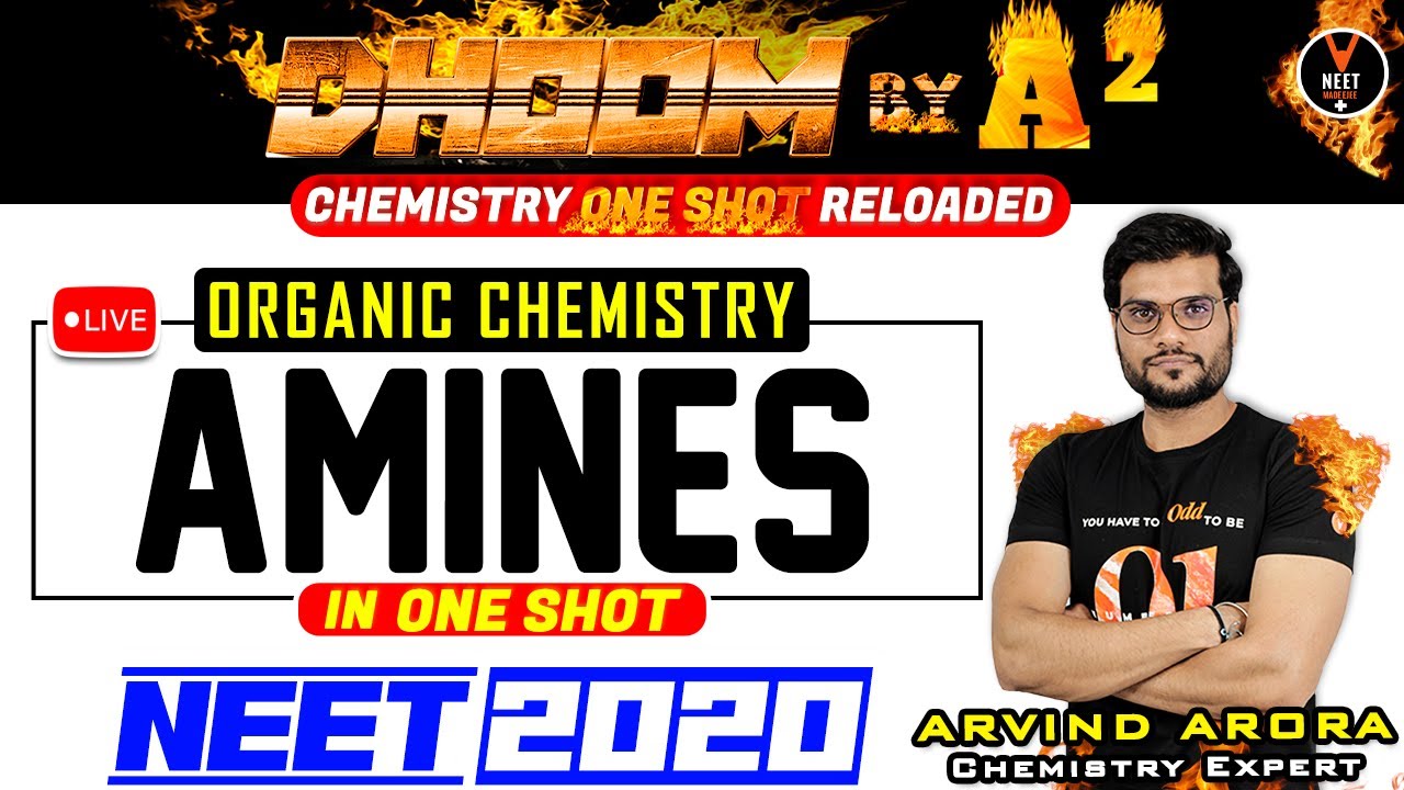 Amines Organic Chemistry Class 12 | NEET 2023 Preparation | NEET Chemistry | Arvind Arora