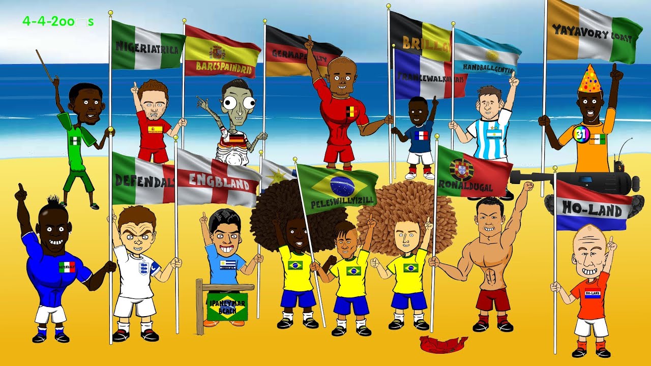 🇧🇷WORLD CUP 2014 OPENING CEREMONY🇧🇷 by 442oons (World Cup Song Cartoon)