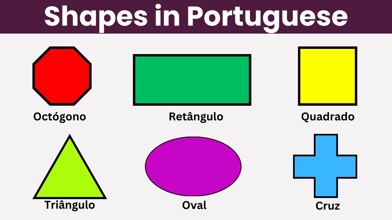 Shapes in Portuguese | Shapes Vocabulary in Portuguese