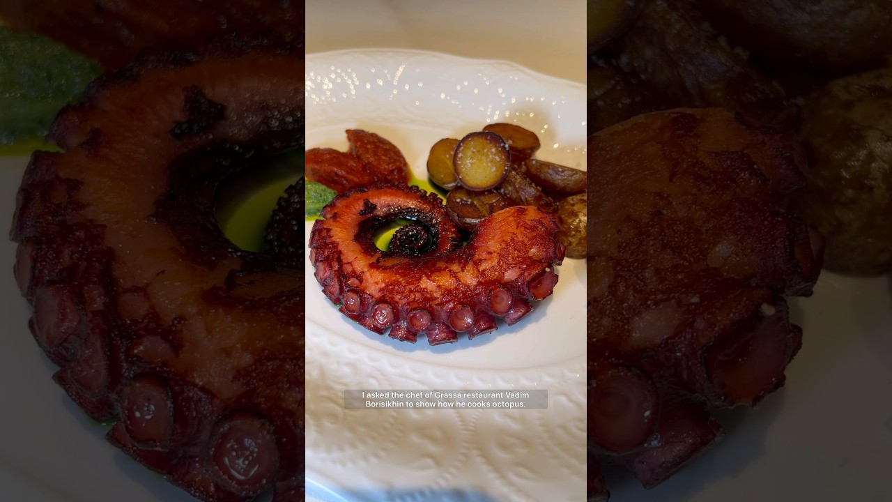 Осьминог в ресторане Grassa