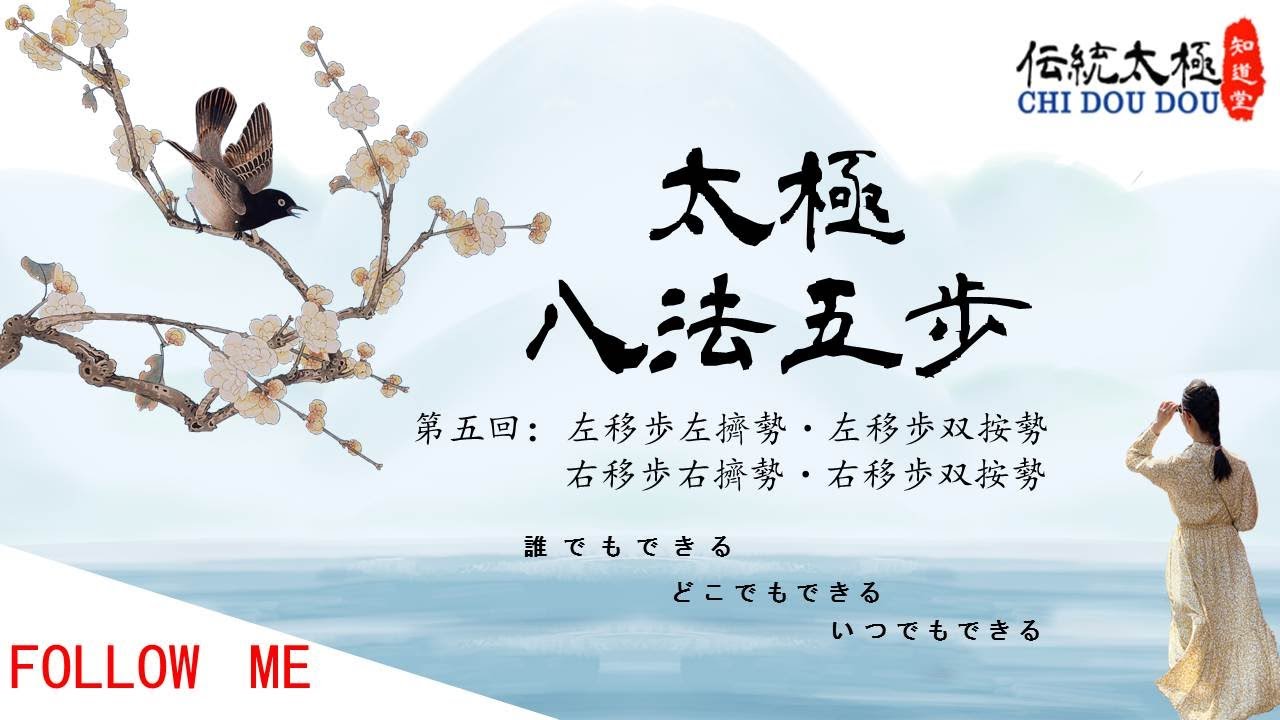 太極八法五歩/第五回練習動画/Tai Chi BaFaWuBu/知道堂