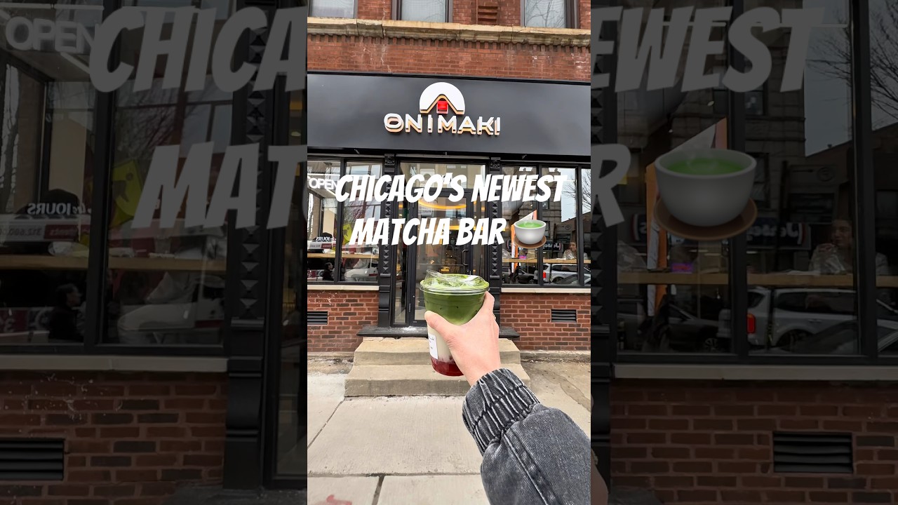 Chicago&rsquo;s newest matcha spot (coffee drinker review) #shorts #chicago #matcha #matchalatte