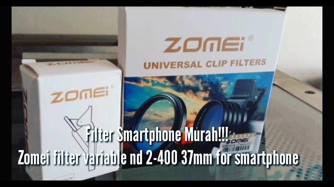Filter murah buat Smartphone Indonesia zomei filter variable nd 2-400 37mm for smartphone