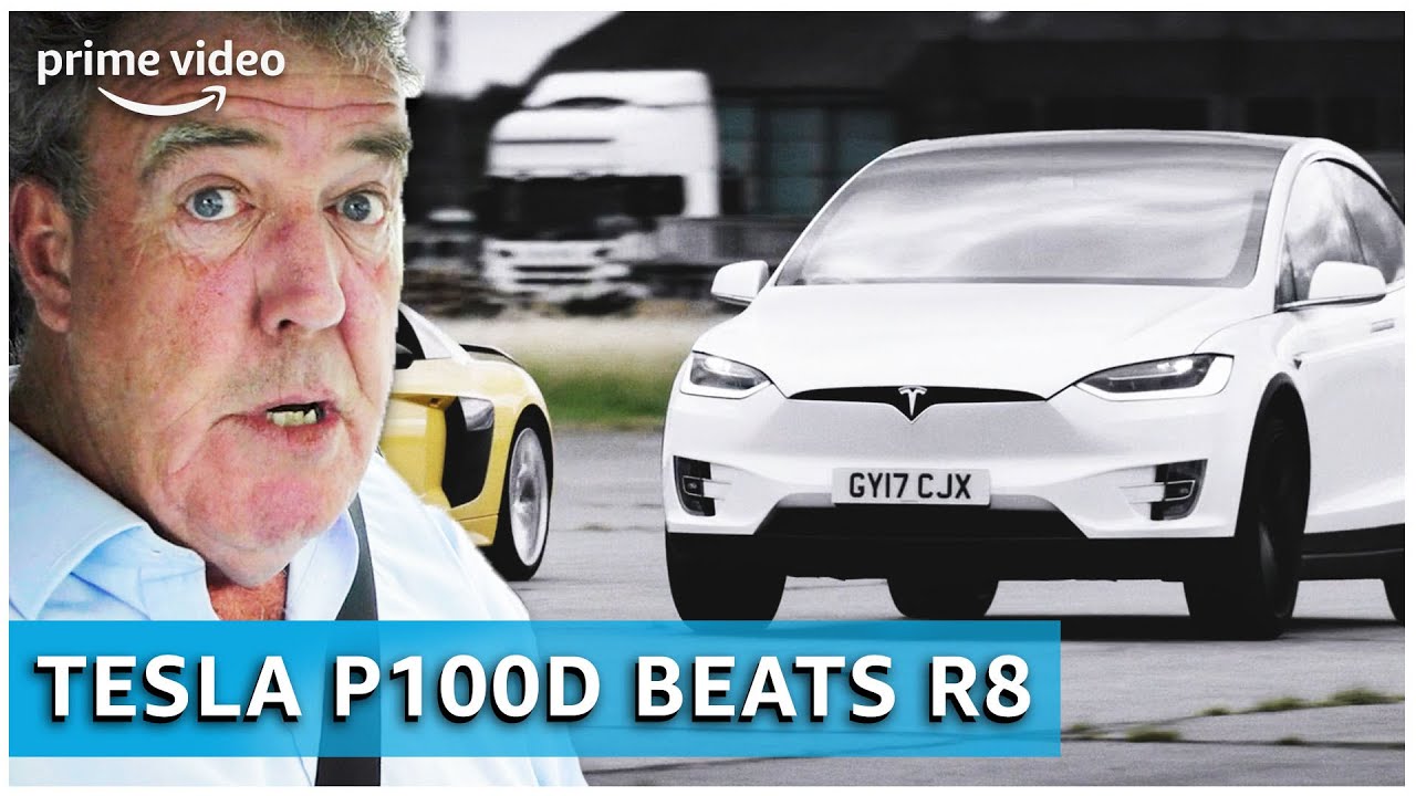Tesla Model X review door Jeremy Clarkson | The Grand Tour | Prime Video NL