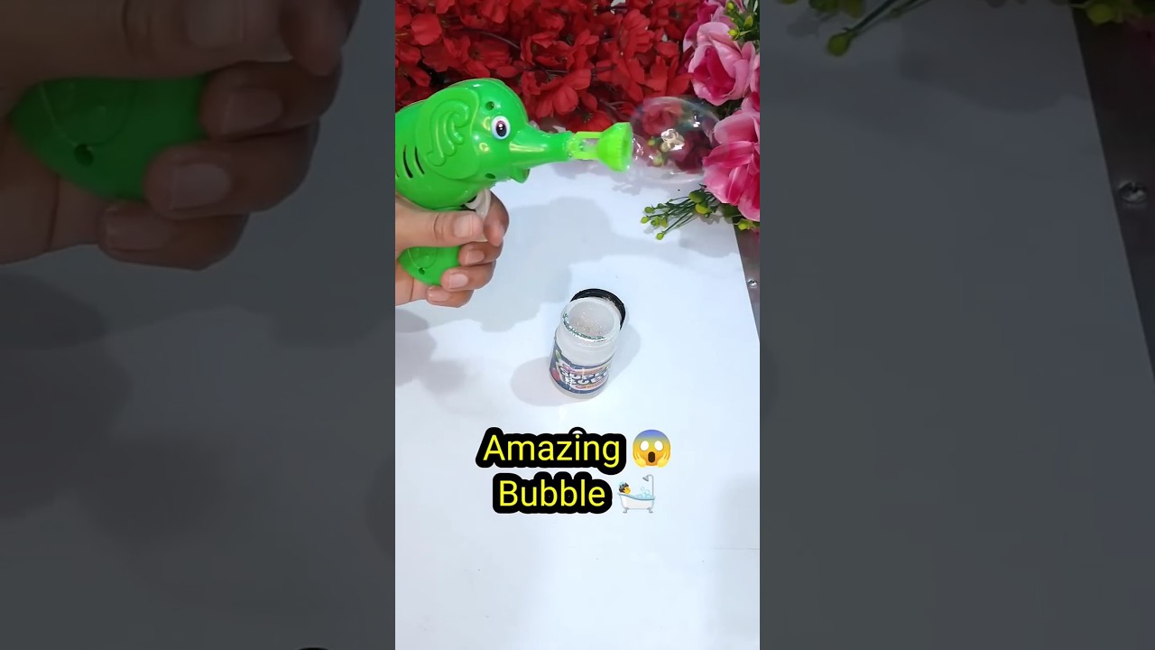 Funny 🤣 Bubble Gun l Bubble Gun Shooter #ytshorts #bubblegun #funny #easy #viral #gun #toys #diy