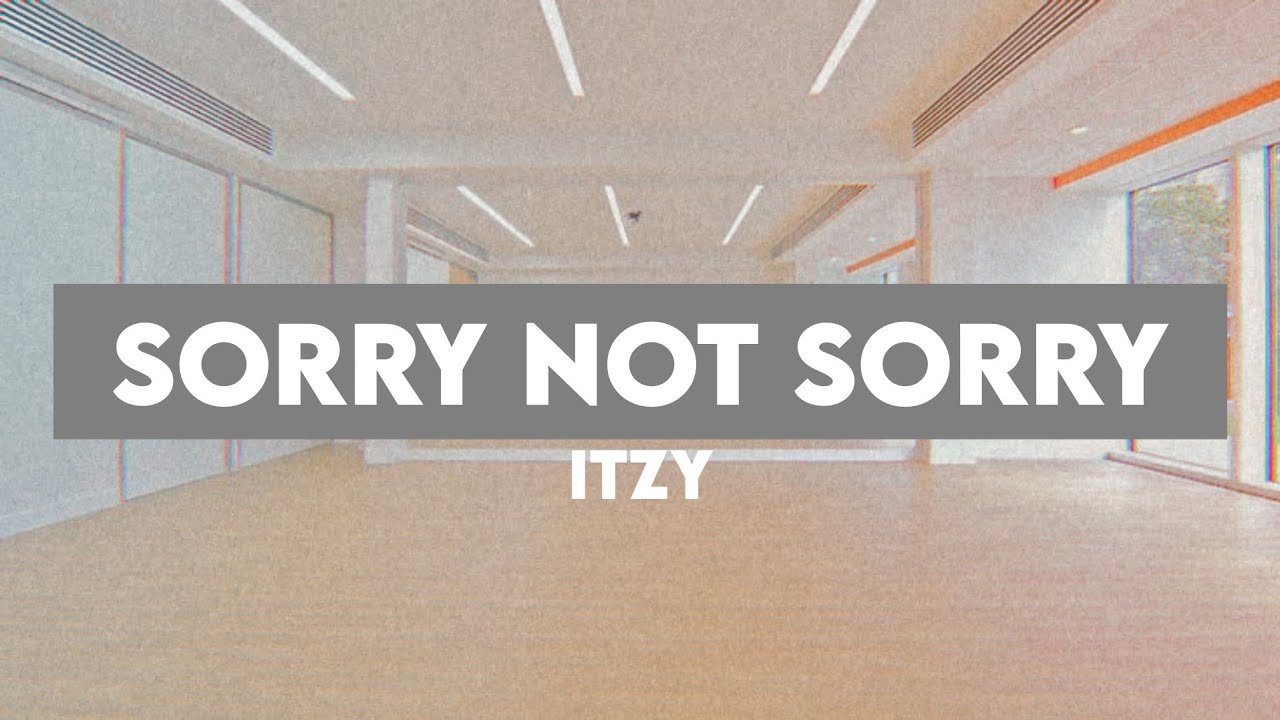 ITZY "SORRY NOT SORRY" but you're in a dance studio