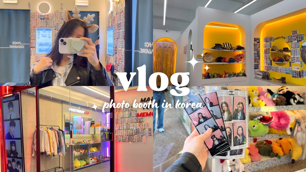photo booth in korea | my experience 🇰🇷 #koreavlog