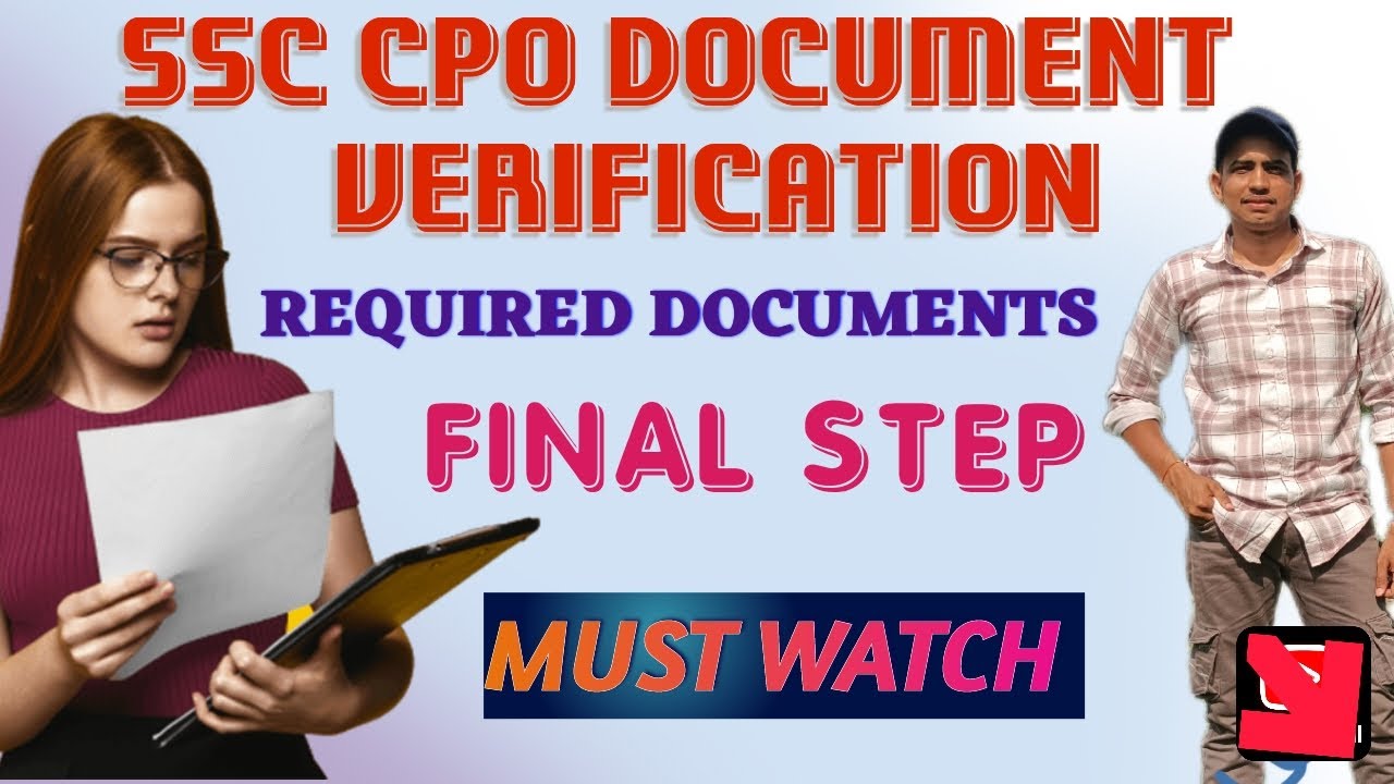 SSC CPO Document Verification &ndash;Full Process🔥|Don't Miss Anything🫡 #ssccpodocumentverification #cpodv