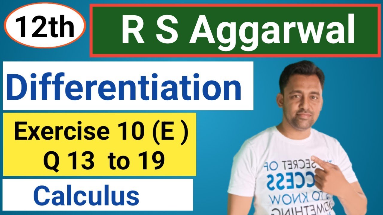 12th / Exercise 10 ( E) / Q 13 to 19 / R s Aggarwal / @PHYSICS - V - GYAAN