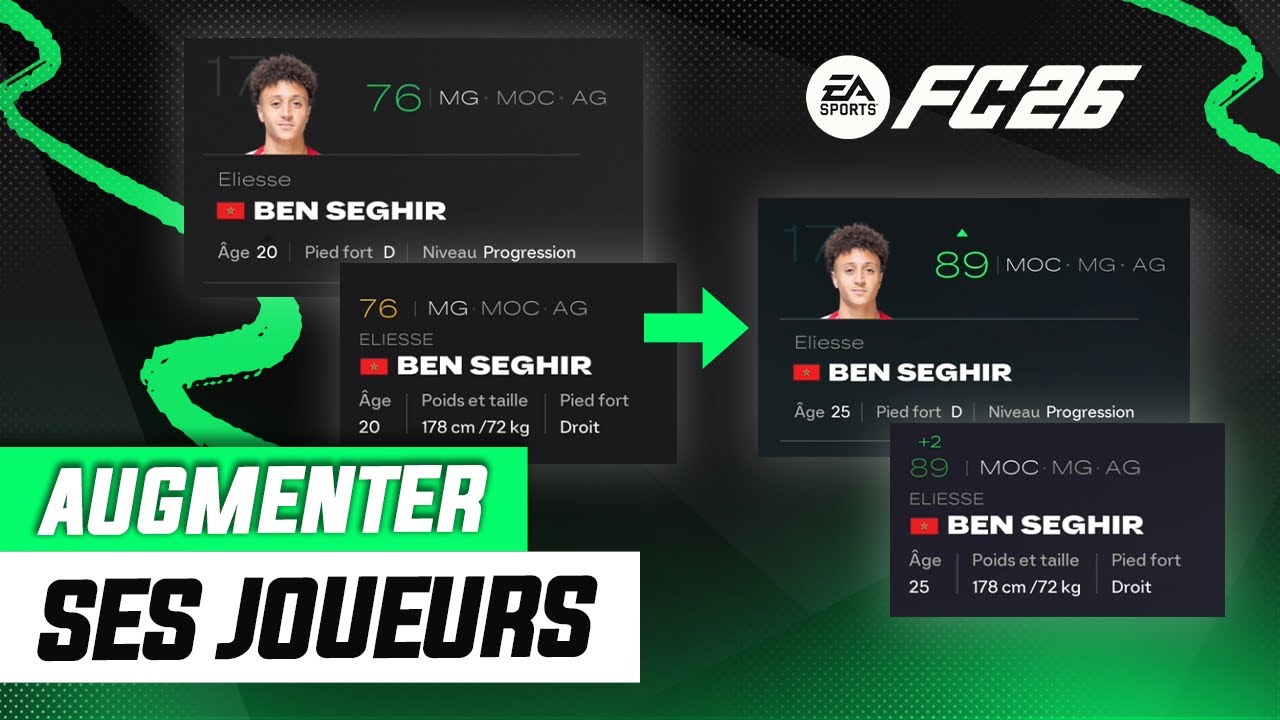 Comment faire PROGRESSER au MAXIMUM ses joueurs en CARRIÈRE ? (TUTO FC26)