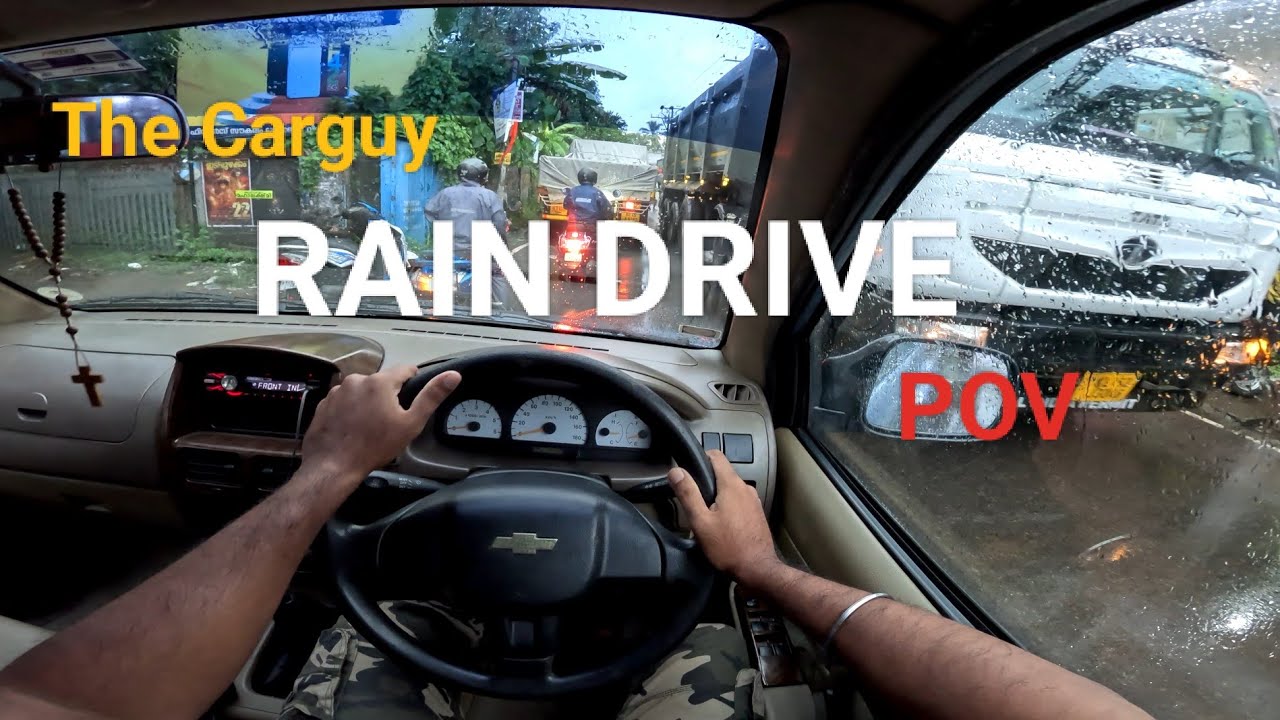 Driving in rain |Chevrolet Tavera | POV Drive | 2010 Model | 4k | The Carguy | #3 |