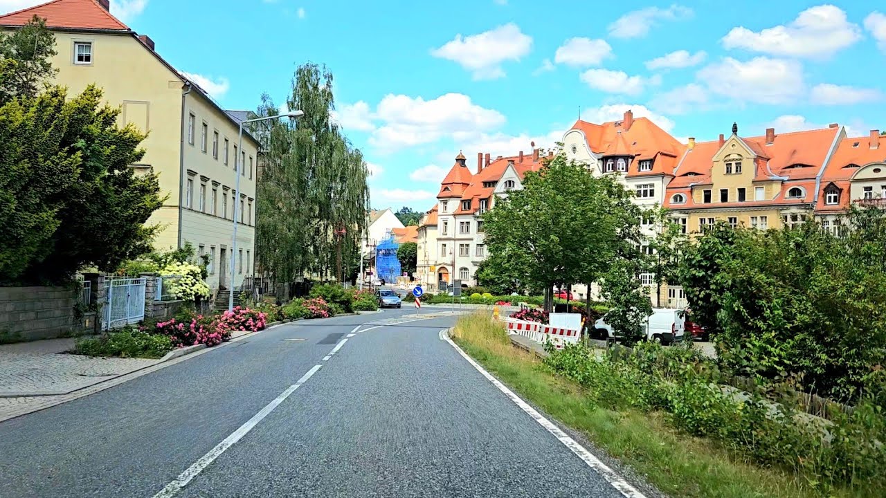 4K Driving in Germany 🇩🇪 ( Sebnitz ) One Of The Most Beautiful Small Town in Germany | Summer Vibes