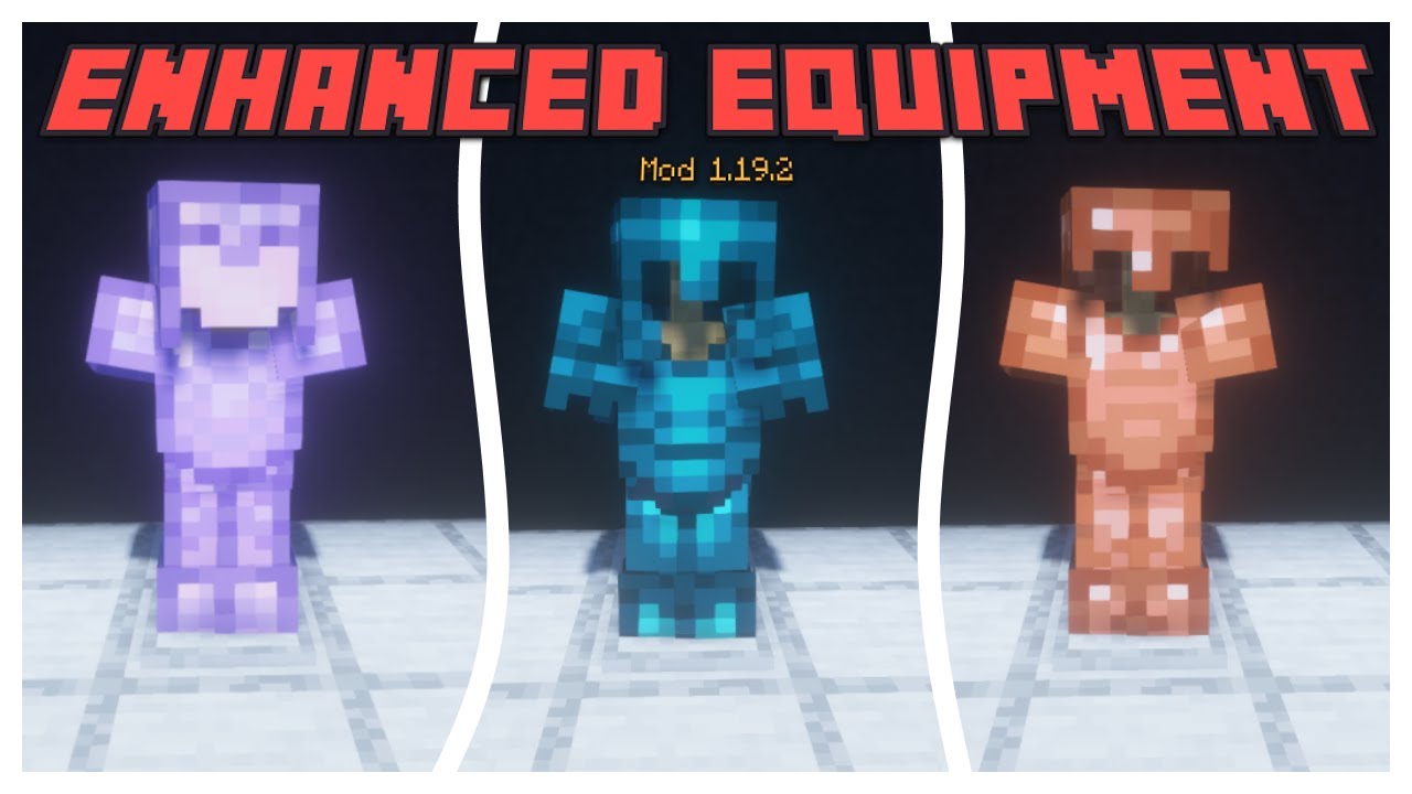 NEW ARMOR AND TOOLS In MINECRAFT 1.19.2? (Enhanced Equipment 1.19.2)
