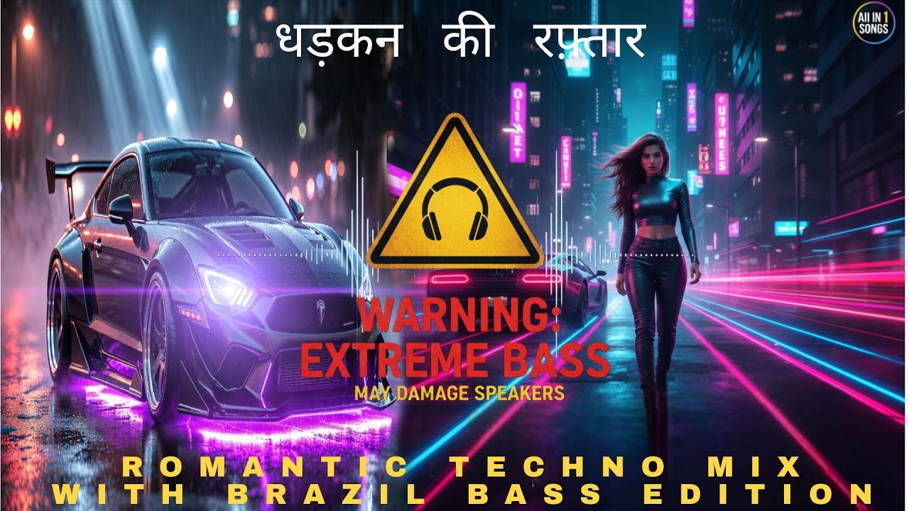 WARNING: Don't Listen Without Headphones! 🎧|Dhadkan Ki Raftaar - Official Romantic Techno Mix |🔥🏙️