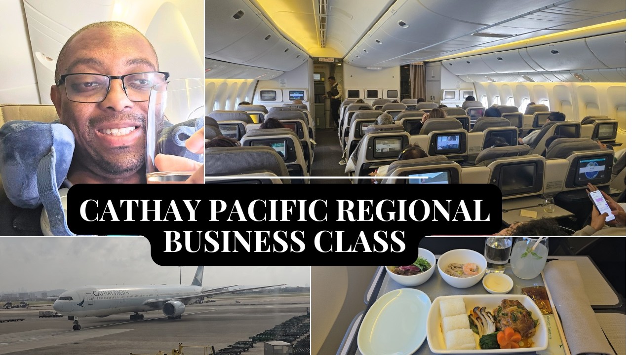 Cathay Pacific 777 Regional Business Class Taipei- Osaka